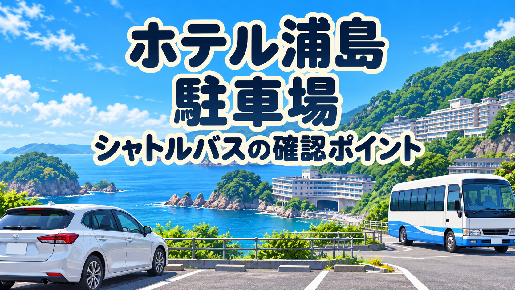 ホテル浦島の駐車場｜場所とシャトルバスの確認ポイント