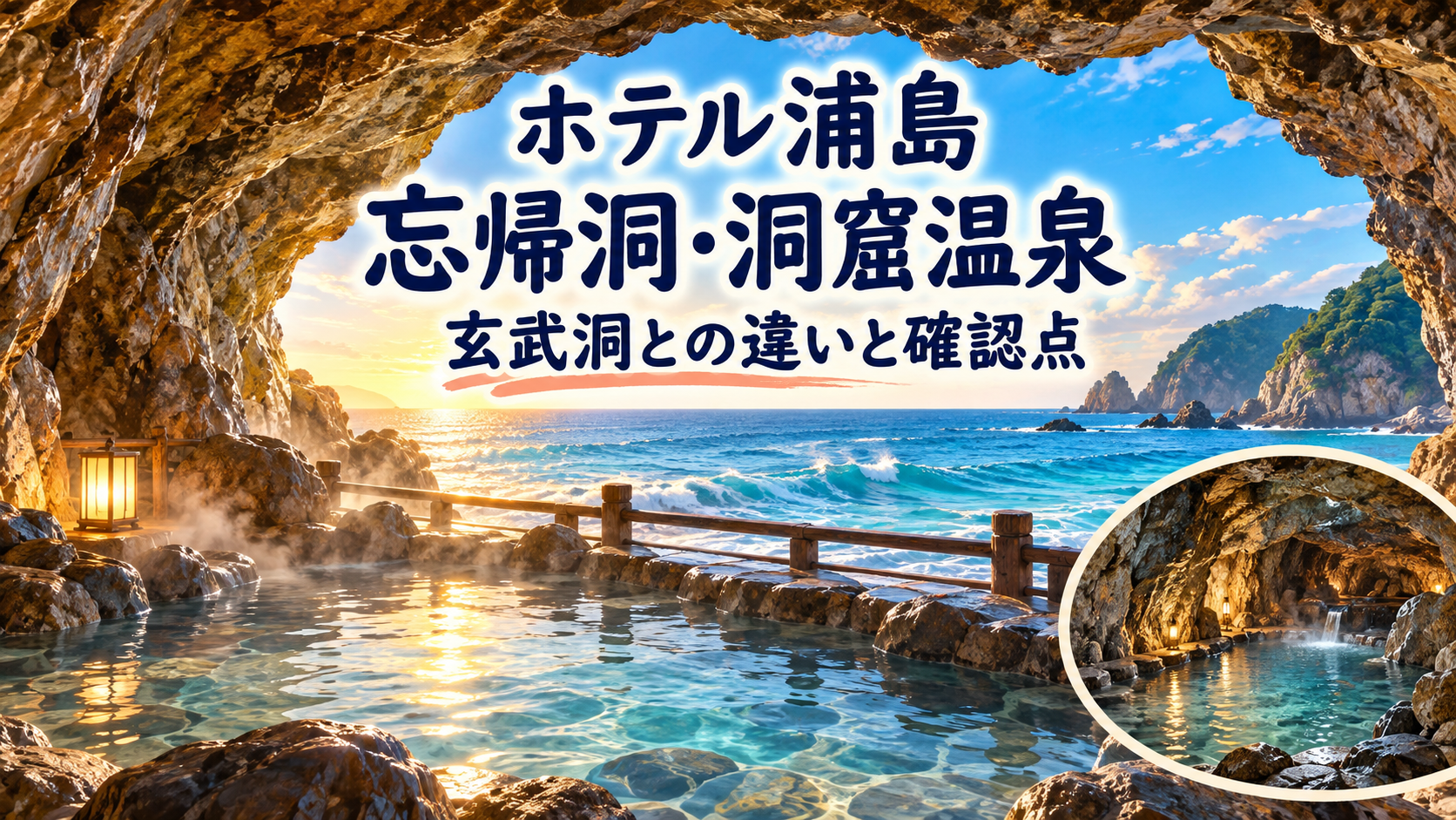 ホテル浦島の忘帰洞・洞窟温泉｜玄武洞との違いと確認点